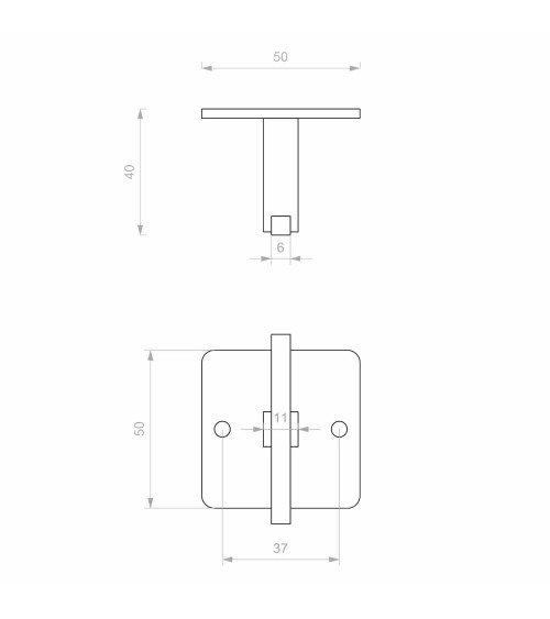 Hook piece PTT 50*38MM