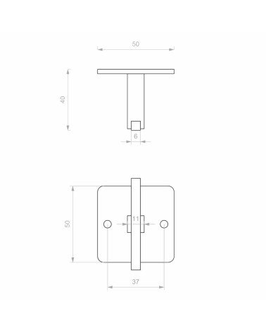 PTT hook fitting 50*38MM