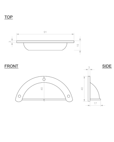 copy of P47 shell furniture handle