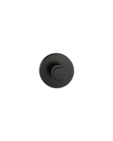 Black textured Time rosette designer handle front view