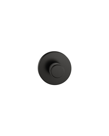 Black textured Time rosette designer handle front view