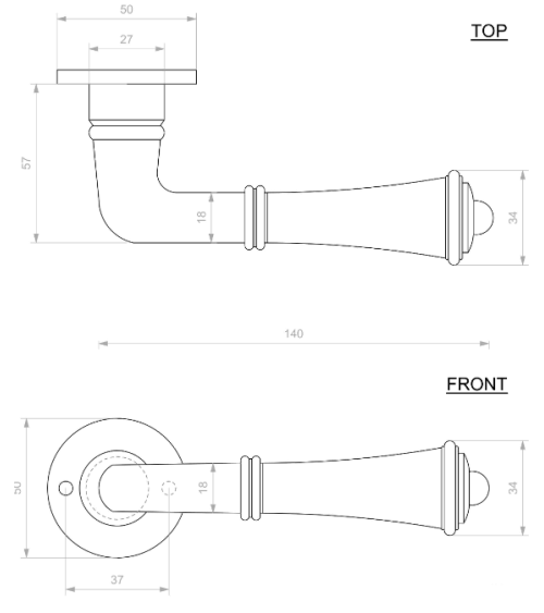 exterior door handle BE1210/50 R