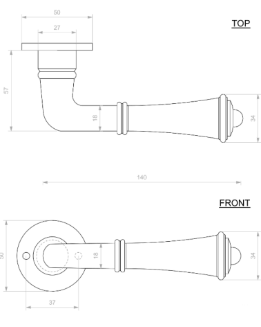 exterior door handle BE1210/50 R