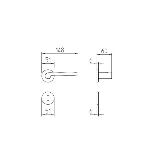 Mandelli Ola futuristic door handle design handle