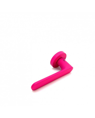 Raspberry pink coloured door handle - Moon One Round