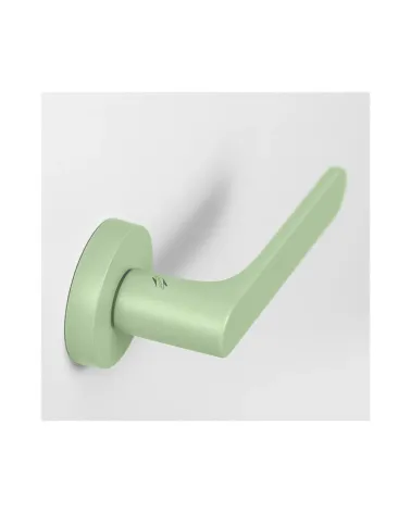 Sage green coloured door handle - Moon One Round