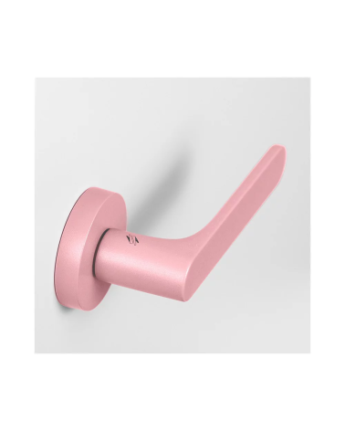 Antique rose coloured door handle - Moon One Round