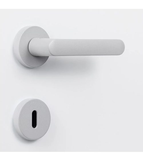 Light grey coloured door handle - Moon One Round