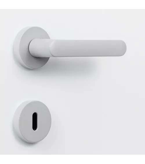Light grey coloured door handle - Moon One Round