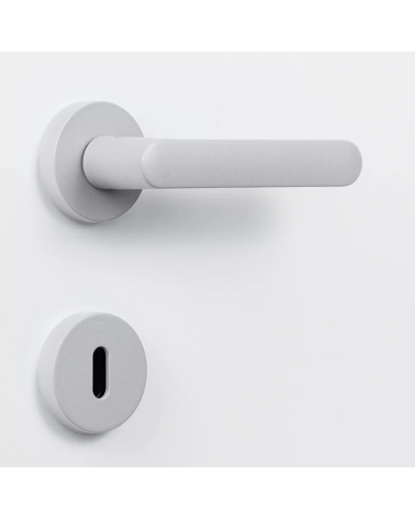 Light grey coloured door handle - Moon One Round