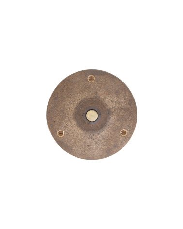 Dauby Pure round doorbell in bronze - doorbell button 90RO