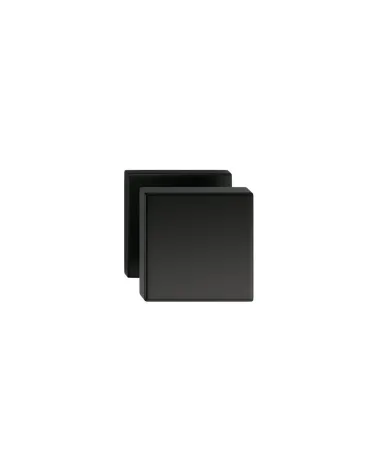 Black AEGIS square door knob - designer handle