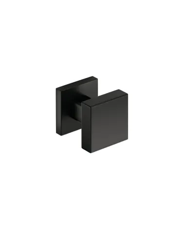 Black AEGIS square door knob - designer handle