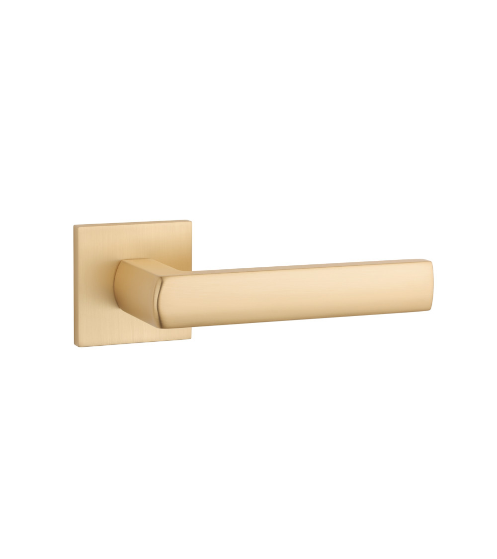 HOSTA matt gold door handle designer ironmongery