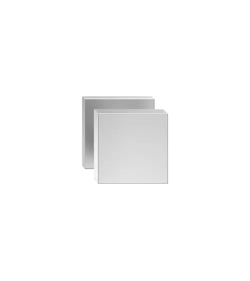 AEGIS square brushed chrome door knob - designer handle