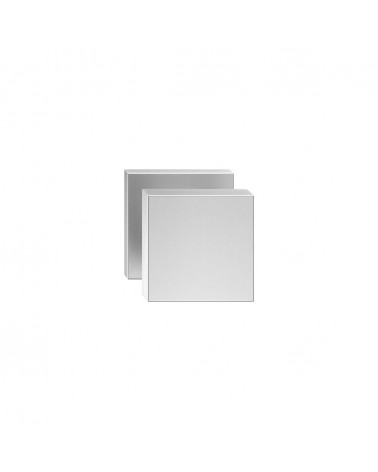 AEGIS square brushed chrome door knob - designer handle