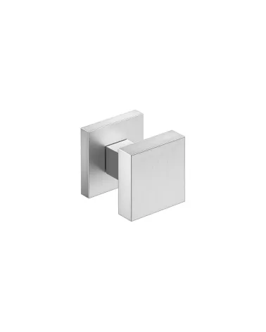 AEGIS square brushed chrome door knob - designer handle