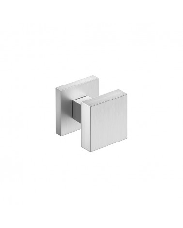 AEGIS square brushed chrome door knob - designer handle