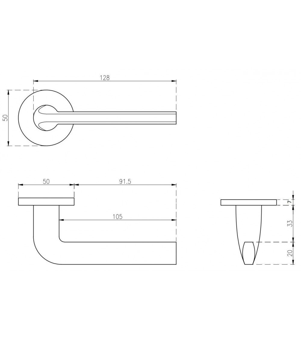 OLEANDRO polished gold door handle designer ironmongery