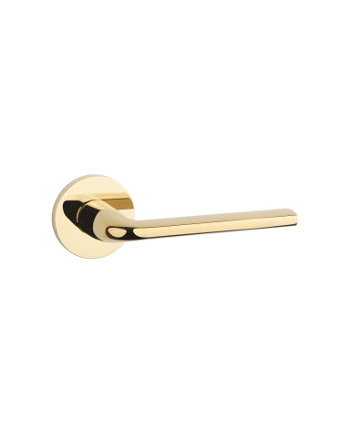 OLEANDRO polished gold door handle designer ironmongery