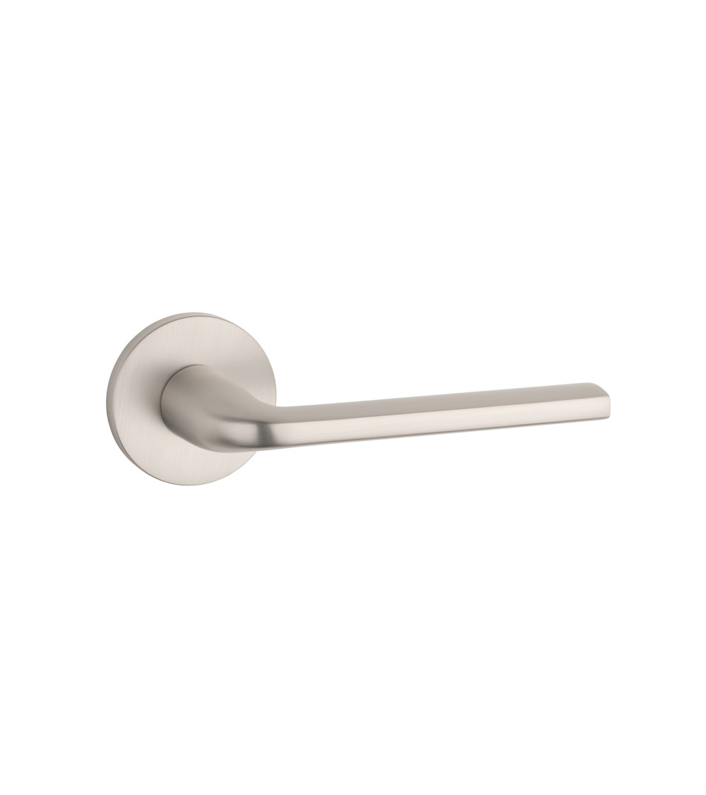 OLEANDRO satin nickel door handle design ironmongery