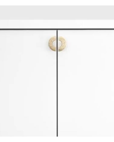 BULLI EXTRA K22 bronze furniture knob designer handle fixed on a cabinet