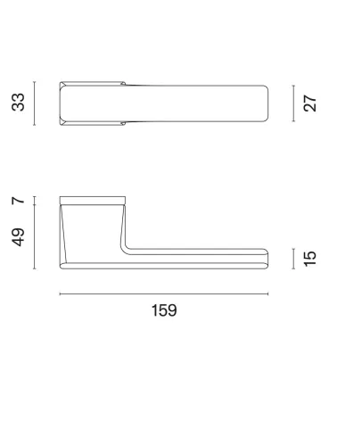 BRISA satin nickel door handles