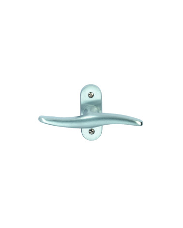 Matt chrome brass window espagnolette