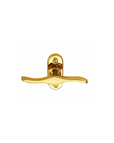 Bright varnished gold brass espagnolette - Ariane