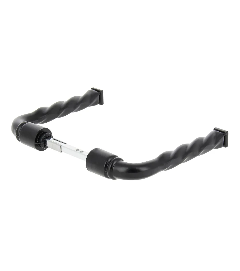 Black lacquered twisted gate handle – 6 or 7 mm square