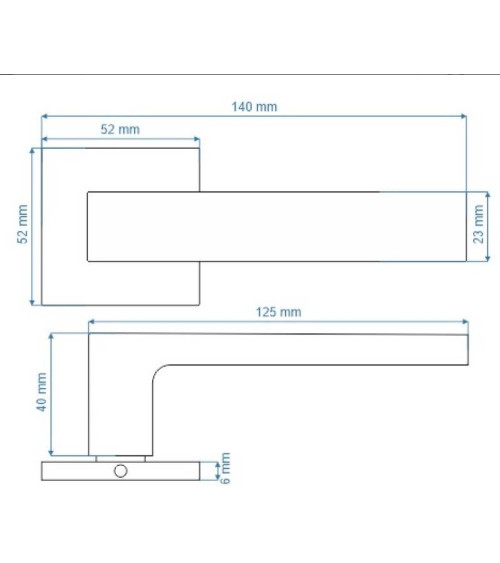 WARNA zamak door handle designer handle