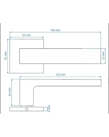 Matt Gold Door Handle for Chic Décor – WARNA Model