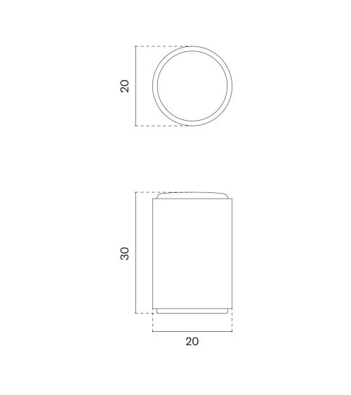 Black furniture knob AS 1060 designer handle