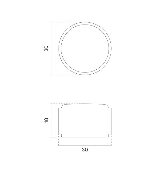 Black furniture knob AS 1061 designer handle