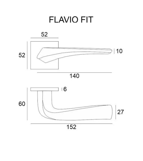 Heavy polished chrome door handle designer ironmongery