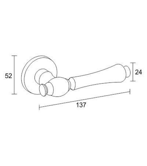 FADO zamak door handle designer handle