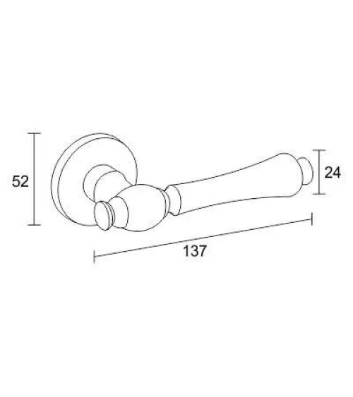 FADO bronze-coloured door handle designer handle
