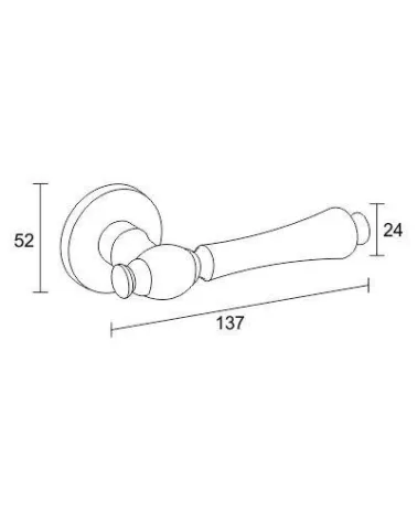 Luxurious and Subtle Bronze Door Handle — FADO Model