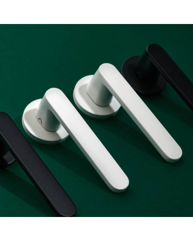 Nesh classic door handle designer ironmongery mounted on a plate