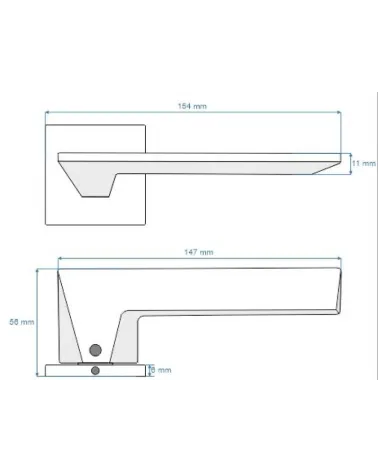 Modern Door Handle for a subtle and refined décor – VIP model