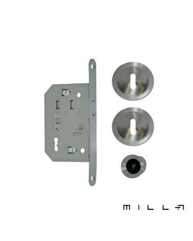 Sliding door handle with key lock I stainless steel designer handle