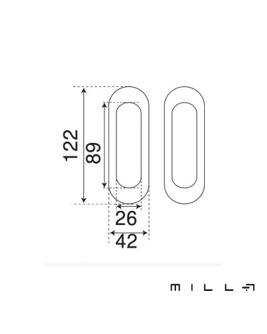 flush pull kit with privacy lock stainless steel designer hardware with dimensions