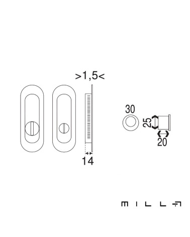 Flush pull kit with latch stainless steel designer hardware with dimensions