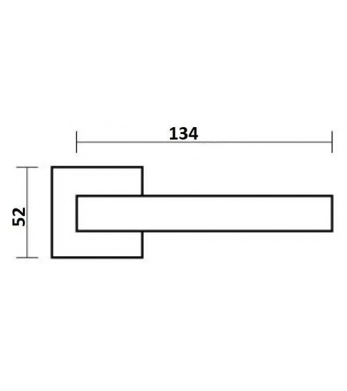Zamak Volare door handle designer handle