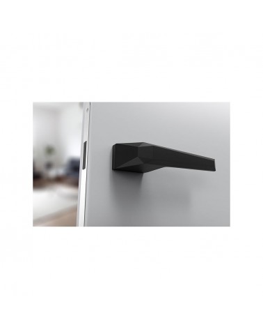 Zamak Prisme door handle designer handle mounted on a door