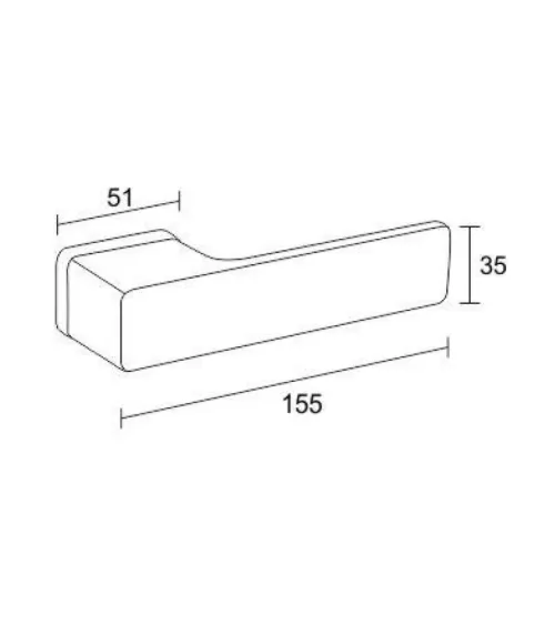 Zamak Cube door handle designer handle
