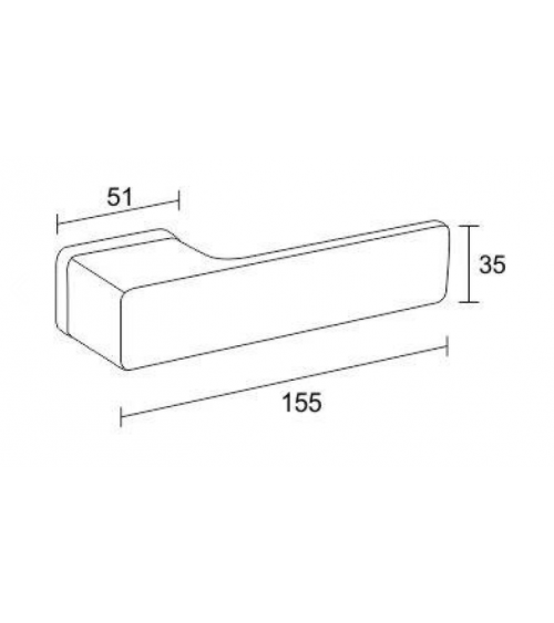 Zamak Cube door handle designer handle