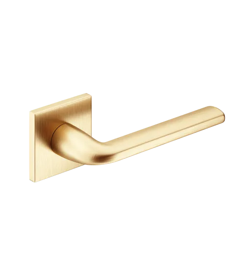 Scandi slim square plate door handle designer ironmongery