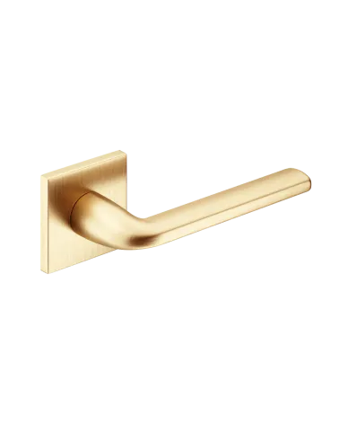 Scandi slim square plate door handle designer ironmongery
