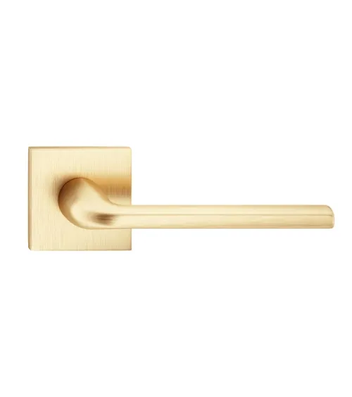 Scandi slim square plate door handle designer ironmongery